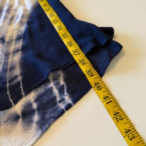 NEW Young USA Blue & Green Tie Dye Swim Cover/Dress Sz OS, Boho, Vacation - Picture 8 of 12